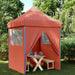 Partytelt Terrakotta 200 x 200 x 306 cm Oxford Stoff