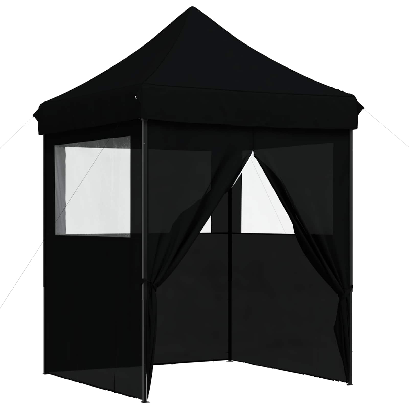 Partytelt Svart 200 x 200 x 306 cm Oxford Stoff vidaXL