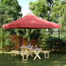 Partytelt Burgunder 292 x 292 x 315 cm Oxford Stoff vidaXL
