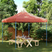 Partytelt Terrakotta 292 x 292 x 315 cm Oxford Stoff vidaXL
