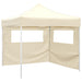 Partytelt Krem 291 x 291 x 315 cm Oxford Stoff vidaXL