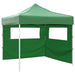 Partytelt grønn 292 x 292 x 315 cm Oxford Stoff vidaXL
