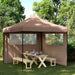 Partytelt Brun 292 x 292 x 315 cm Oxford Stoff vidaXL