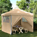 Partytelt Beige 292 x 292 x 315 cm Oxford Stoff vidaXL
