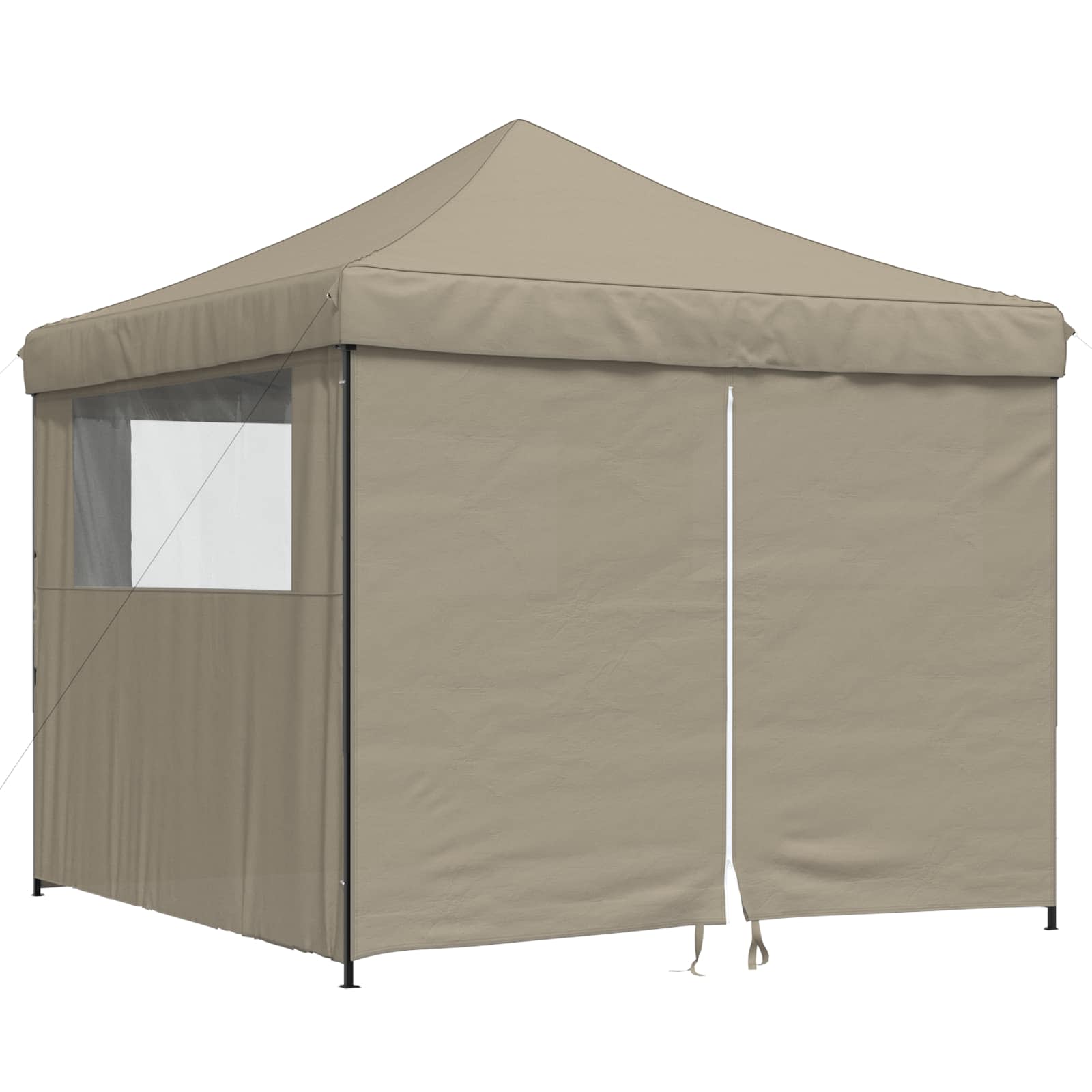 Partytelt Gråbrun 292 x 292 x 315 cm Oxford Stoff vidaXL