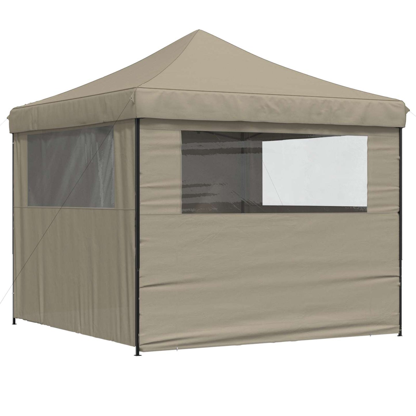 Partytelt Gråbrun 292 x 292 x 315 cm Oxford Stoff vidaXL