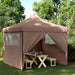 Partytelt Brun 292 x 292 x 315 cm Oxford Stoff vidaXL
