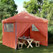 Partytelt Terrakotta 292 x 292 x 315 cm Oxford Stoff vidaXL