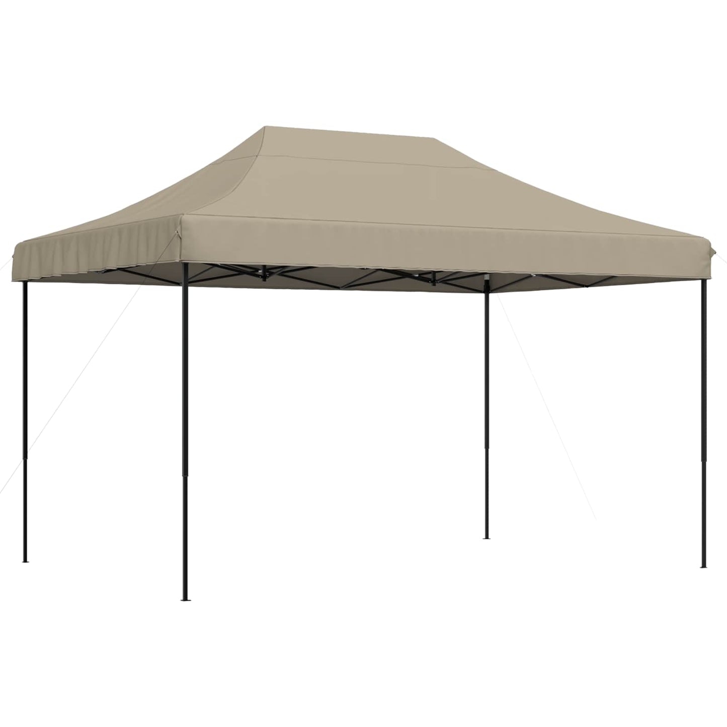 Partytelt Gråbrun 279 x 410 x 315 cm Oxford Stoff vidaXL