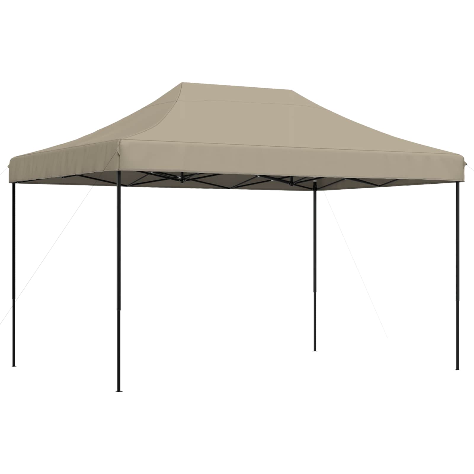 Partytelt Gråbrun 279 x 410 x 315 cm Oxford Stoff vidaXL