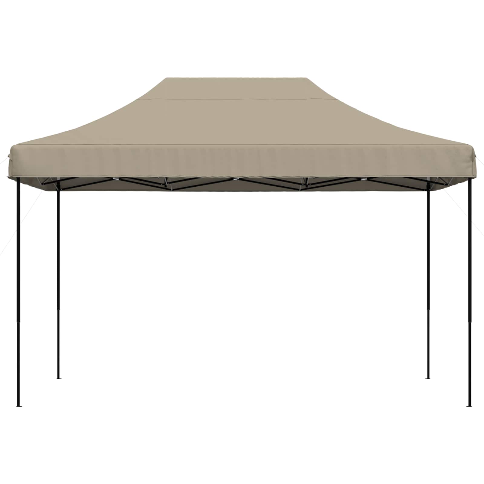 Partytelt Gråbrun 279 x 410 x 315 cm Oxford Stoff vidaXL