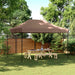 Partytelt Brun 279 x 410 x 315 cm Oxford Stoff vidaXL