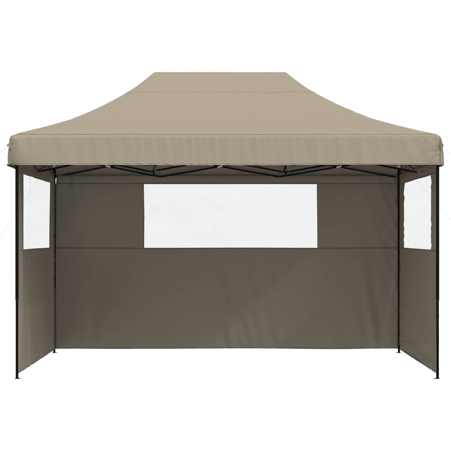 Partytelt Gråbrun 279 x 410 x 315 cm Oxford Stoff vidaXL