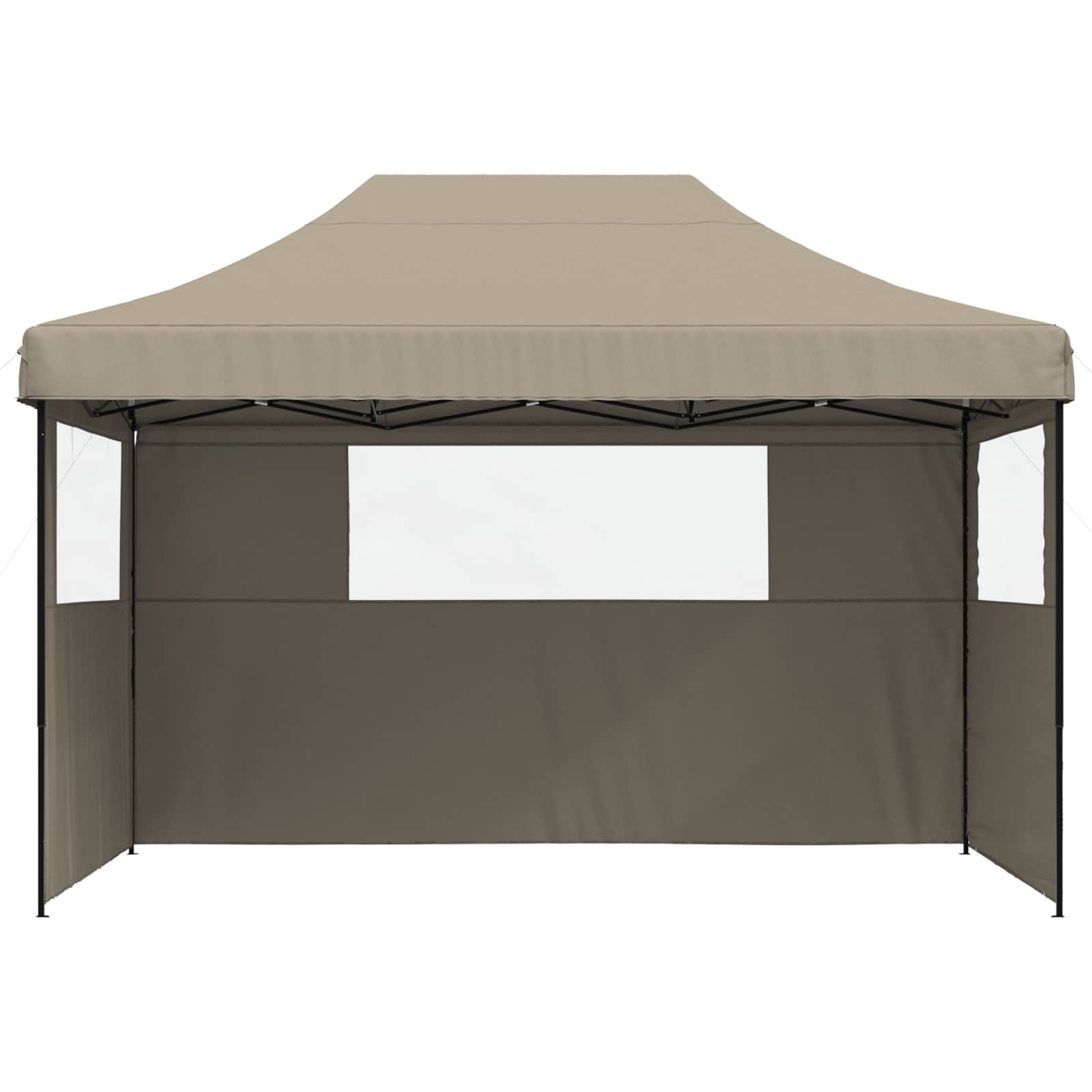 Partytelt Gråbrun 279 x 410 x 315 cm Oxford Stoff vidaXL