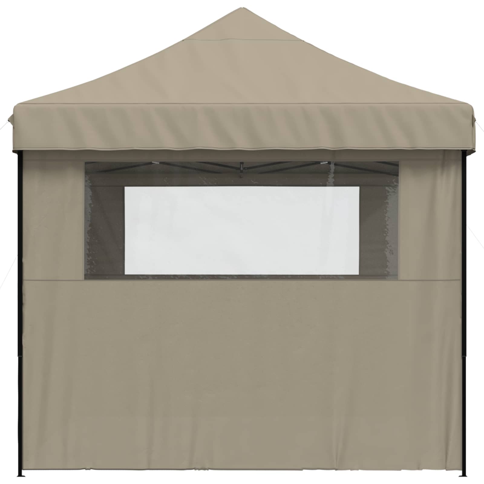 Partytelt Gråbrun 279 x 410 x 315 cm Oxford Stoff vidaXL