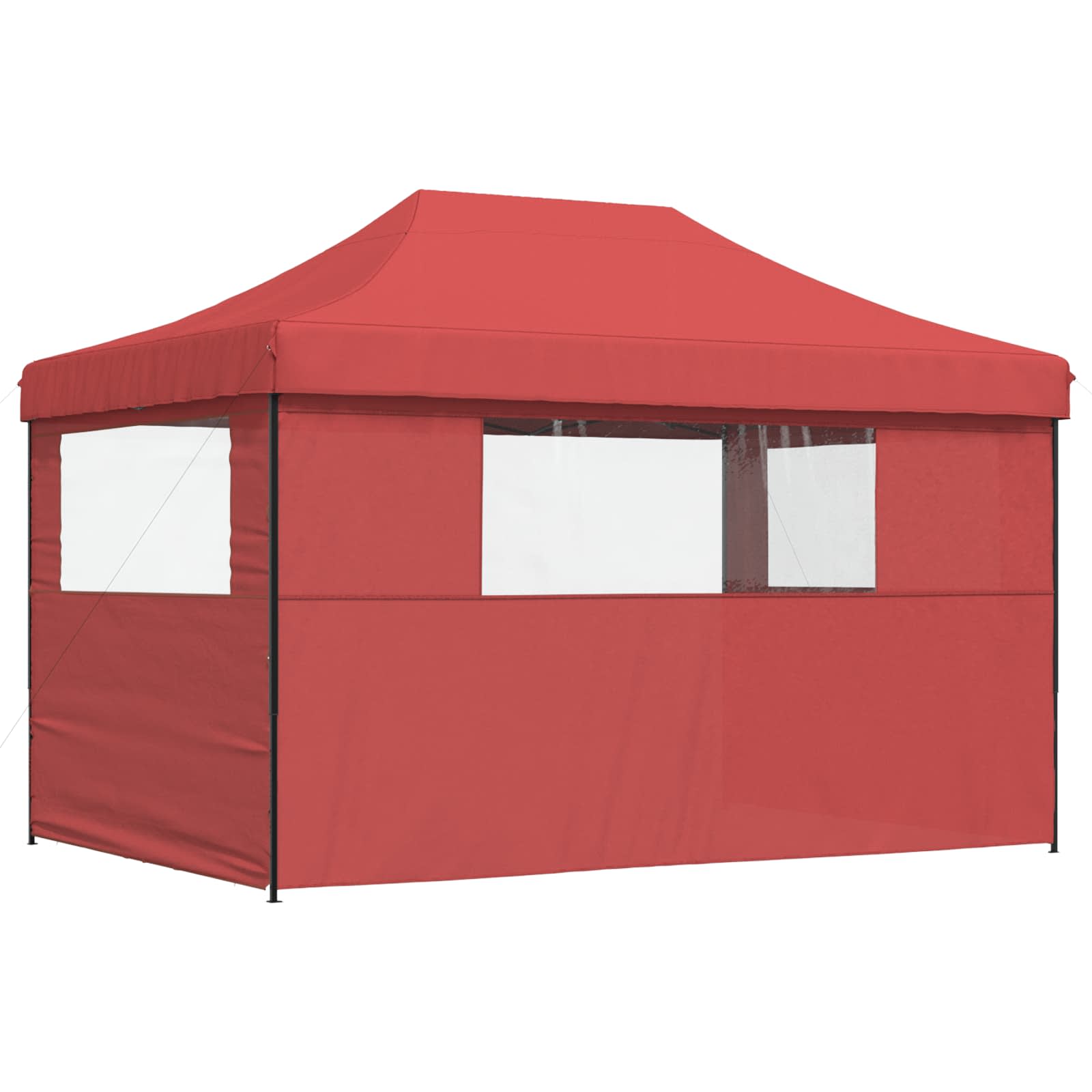 Partytelt Burgunder 279 x 410 x 315 cm Oxford Stoff vidaXL