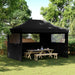 Partytelt Svart 279 x 410 x 315 cm Oxford Stoff vidaXL