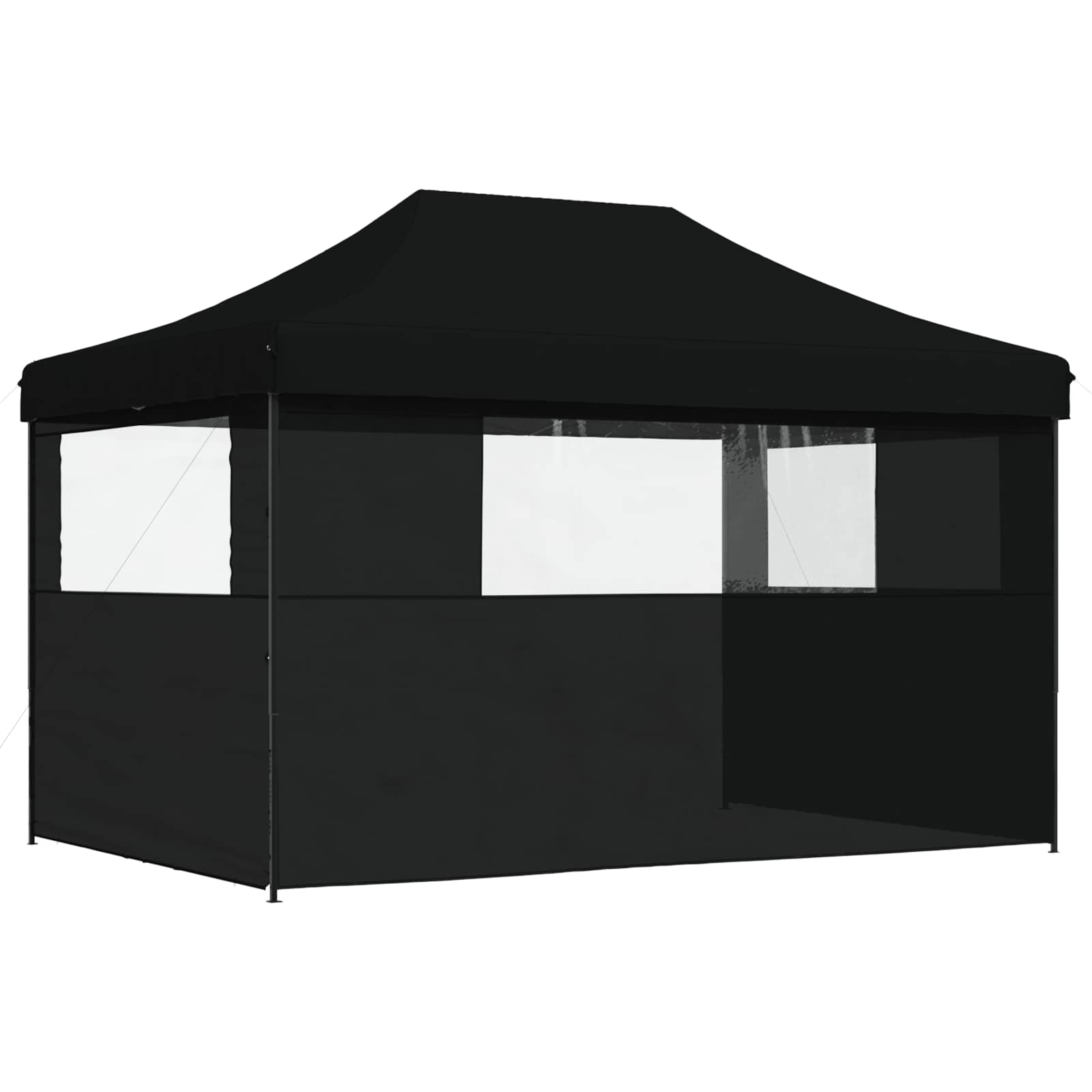 Partytelt Svart 279 x 410 x 315 cm Oxford Stoff vidaXL