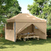 Partytelt Beige 279 x 410 x 315 cm Oxford Stoff vidaXL