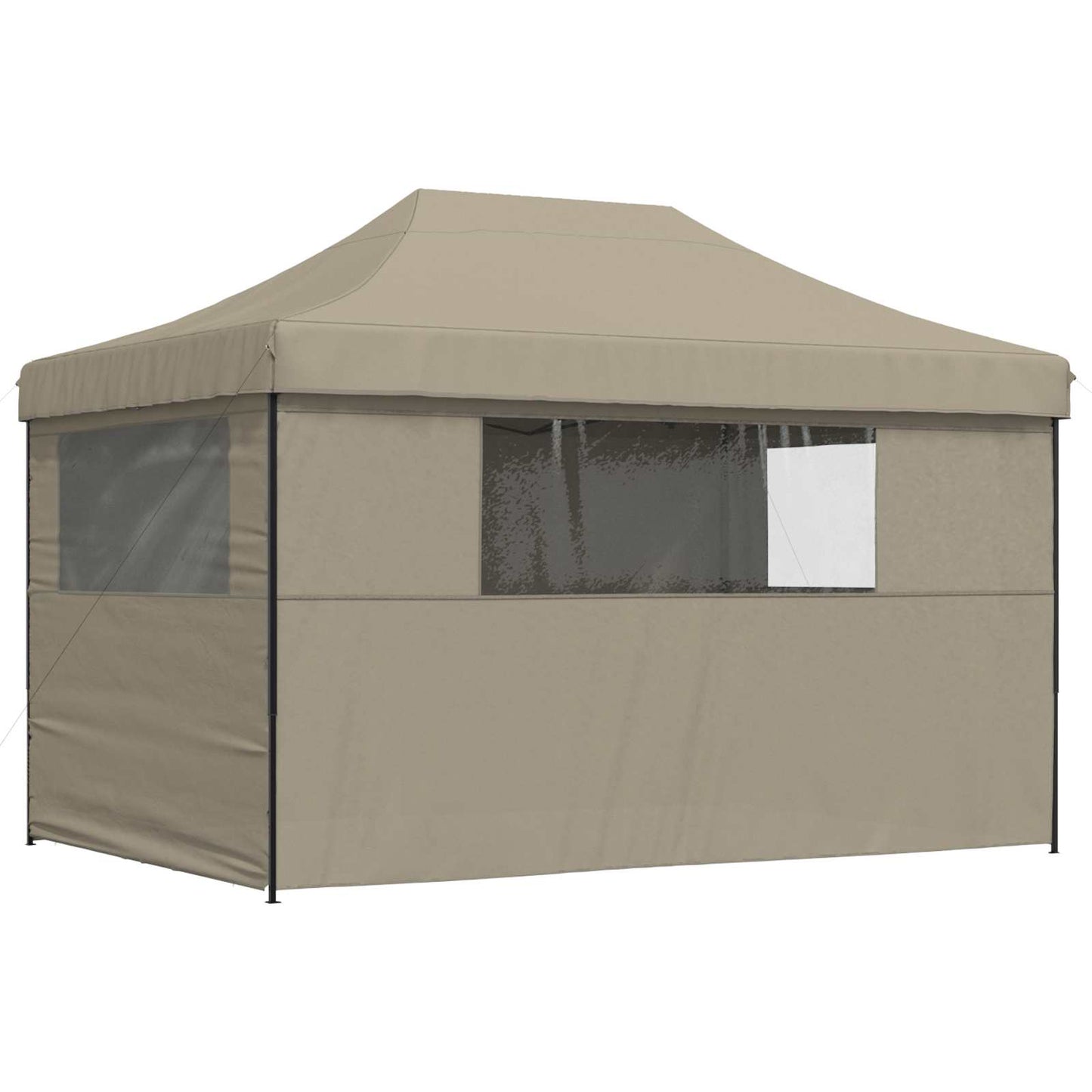 Partytelt Gråbrun 279 x 410 x 315 cm Oxford Stoff vidaXL