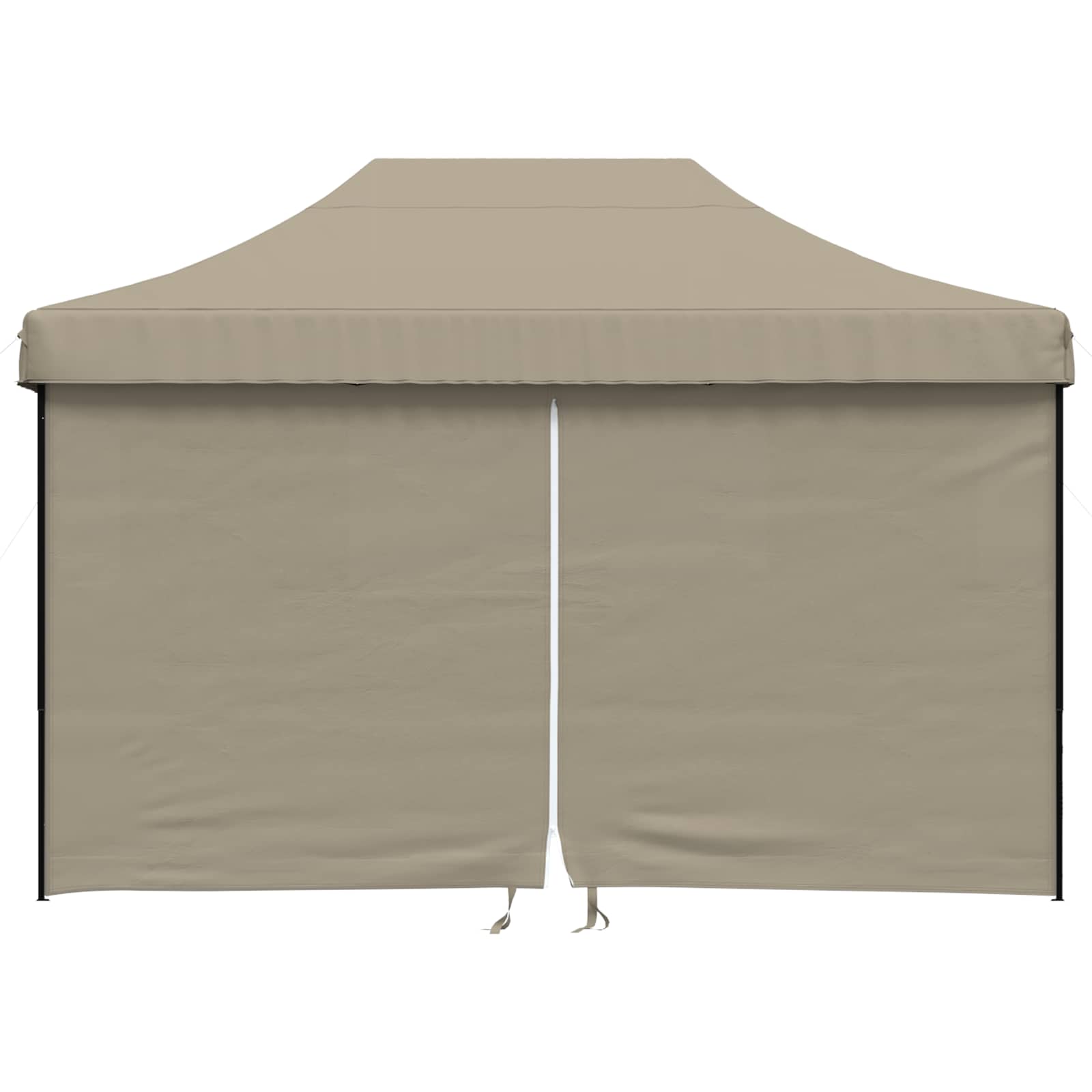 Partytelt Gråbrun 279 x 410 x 315 cm Oxford Stoff vidaXL