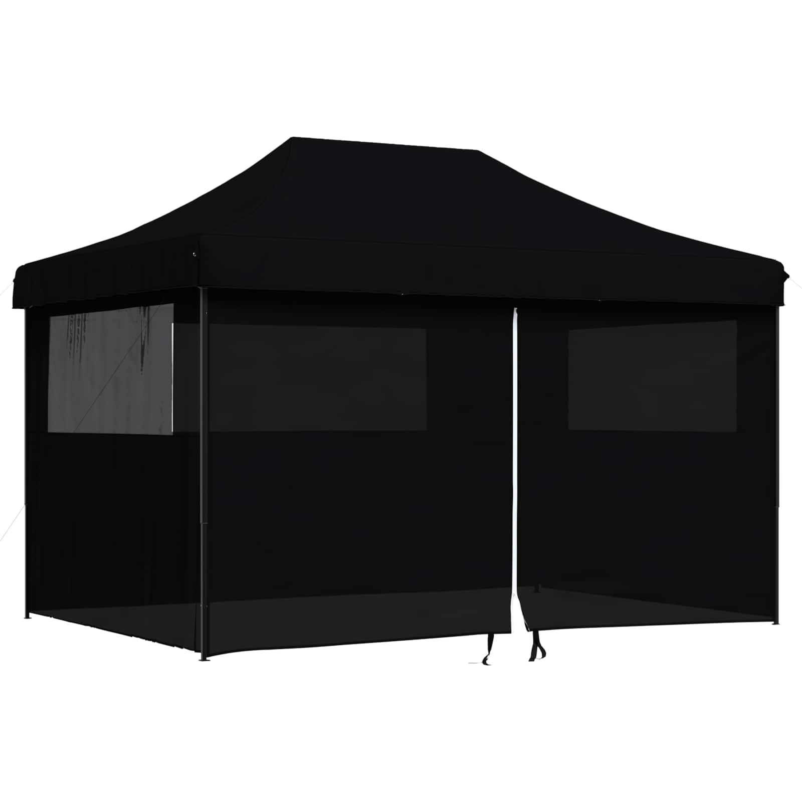 Partytelt Svart 279 x 410 x 315 cm Oxford Stoff vidaXL