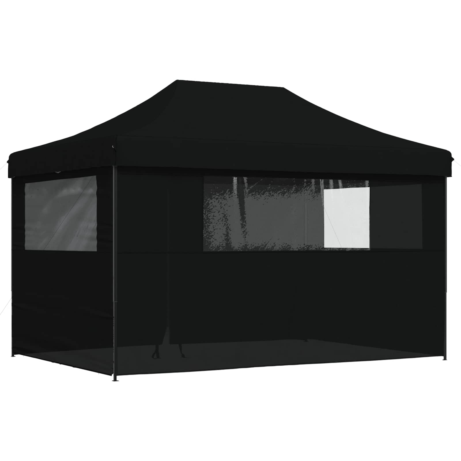 Partytelt Svart 279 x 410 x 315 cm Oxford Stoff vidaXL