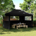 Partytelt Svart 292 x 440 x 315 cm Oxford Stoff vidaXL
