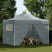 Partytelt Antrasitt 291 x 431 x 315 cm Oxford Stoff vidaXL