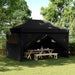 Partytelt Svart 292 x 440 x 315 cm Oxford Stoff vidaXL