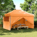 Partytelt Oransje 292 x 440 x 315 cm Oxford Stoff vidaXL