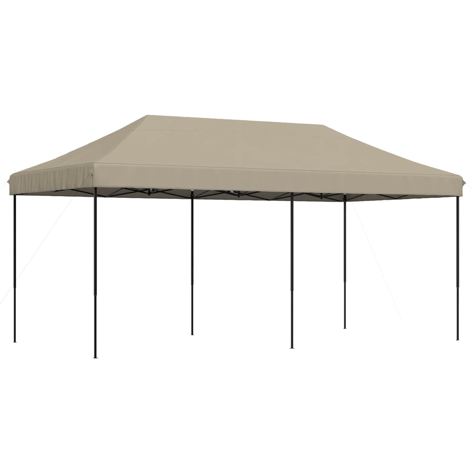 Partytelt Gråbrun 292 x 580 x 315 cm Oxford Stoff vidaXL