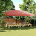 Partytelt Terrakotta 292 x 580 x 315 cm Oxford Stoff vidaXL
