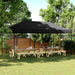 Partytelt Svart 292 x 580 x 315 cm Oxford Stoff vidaXL