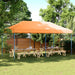 Partytelt Oransje 292 x 580 x 315 cm Oxford Stoff vidaXL