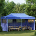 Partytelt Blå 291 x 580 x 315 cm Oxford Stoff vidaXL
