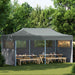 Partytelt Antrasitt 291 x 580 x 315 cm Oxford Stoff vidaXL