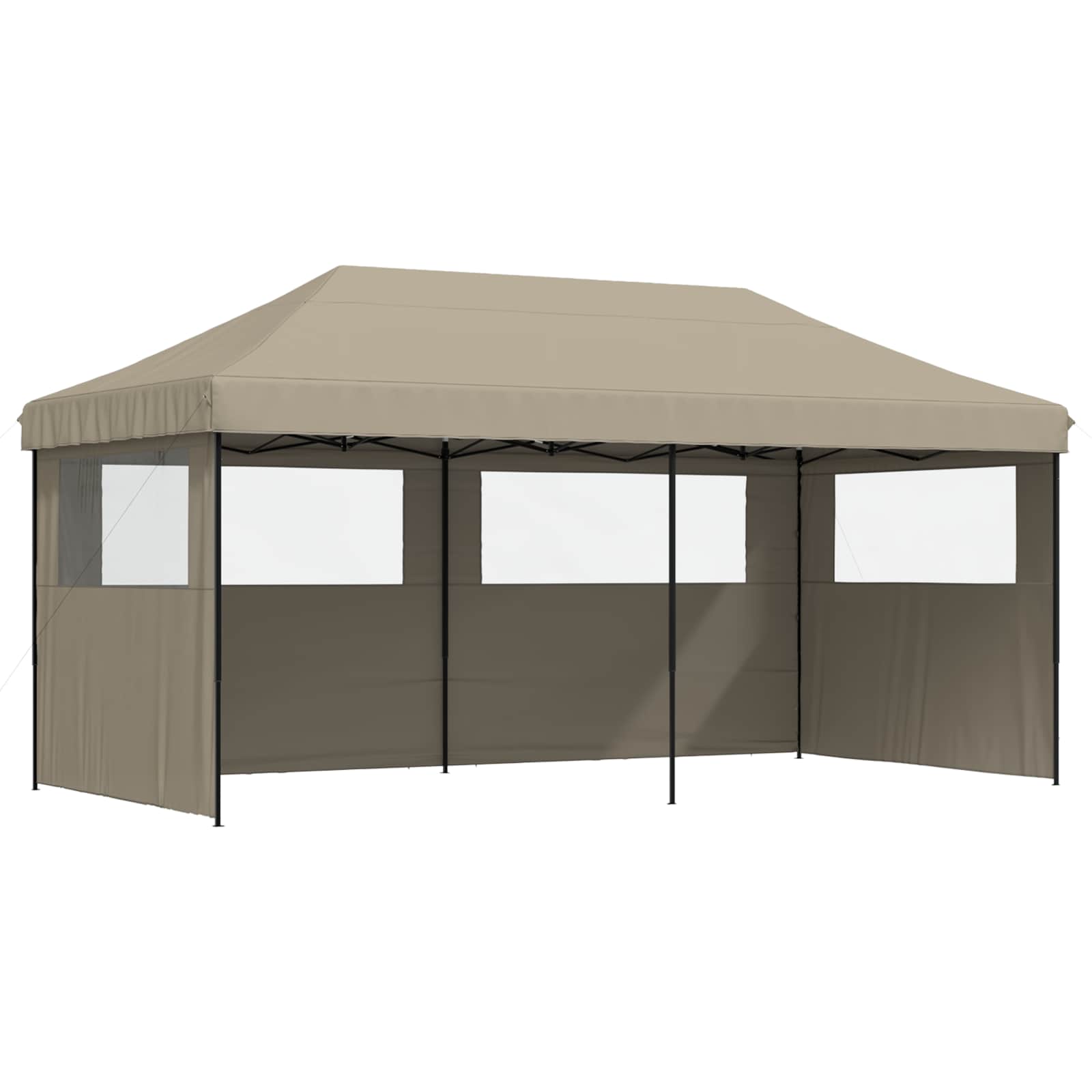 Partytelt Gråbrun 292 x 580 x 315 cm Oxford Stoff vidaXL