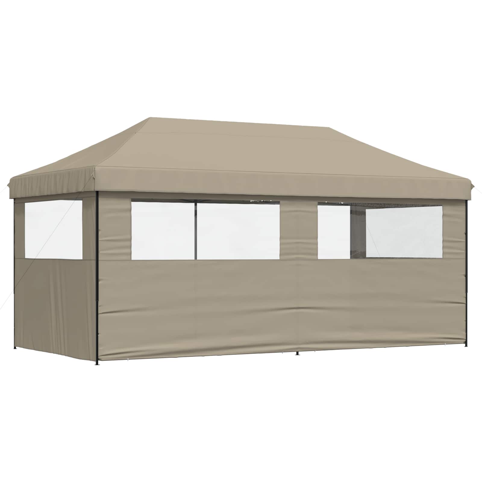 Partytelt Gråbrun 292 x 580 x 315 cm Oxford Stoff vidaXL