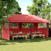 Partytelt Burgunder 292 x 580 x 315 cm Oxford Stoff vidaXL