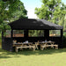 Partytelt Svart 292 x 580 x 315 cm Oxford Stoff vidaXL