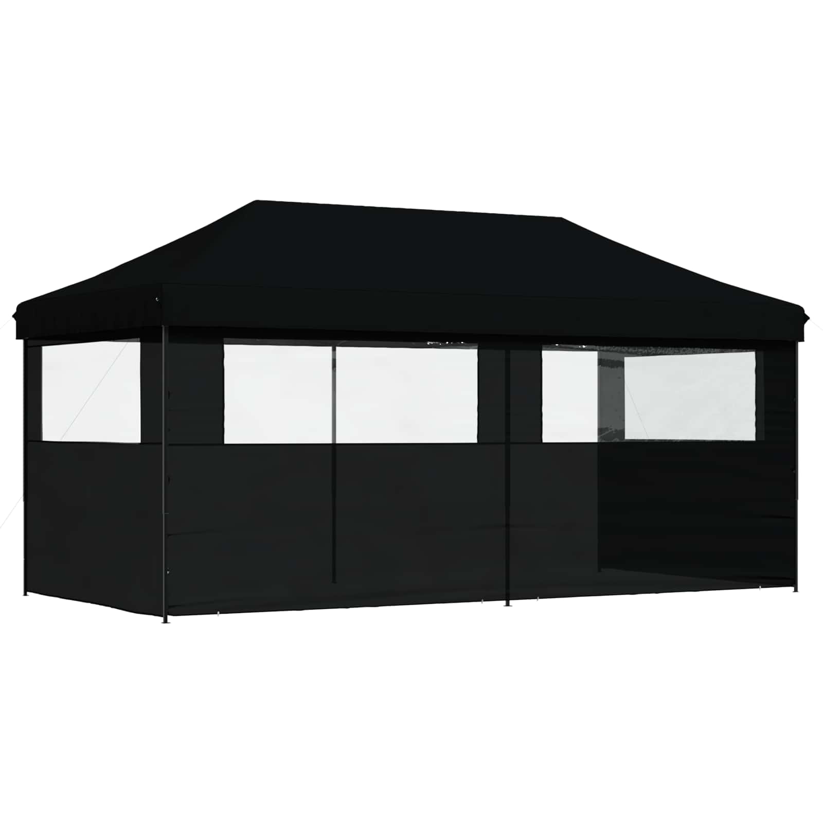 Partytelt Svart 292 x 580 x 315 cm Oxford Stoff vidaXL