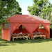 Partytelt Terrakotta 292 x 580 x 315 cm Oxford Stoff vidaXL