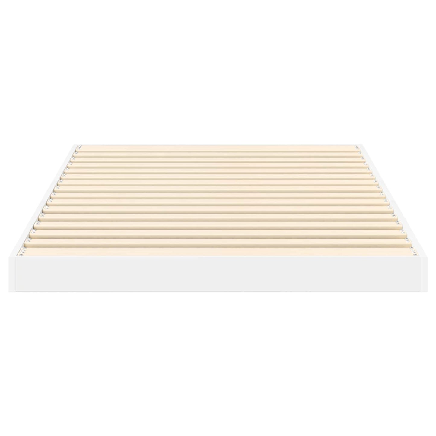 Gulvbedramme Hvit 75 x 190 cm Konstruert tre