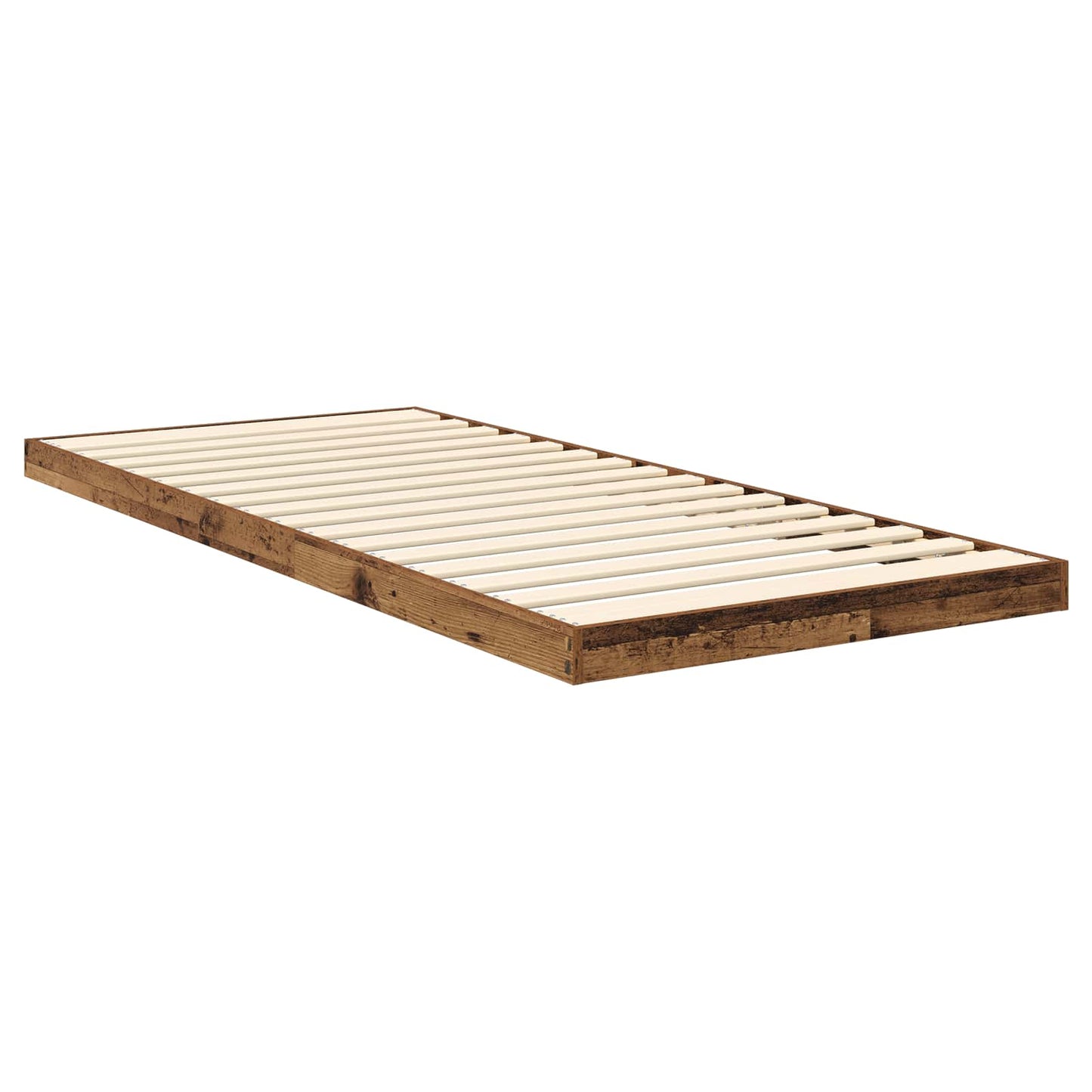 Gulvbedramme Gammelt tre 75 x 190 cm Konstruert tre