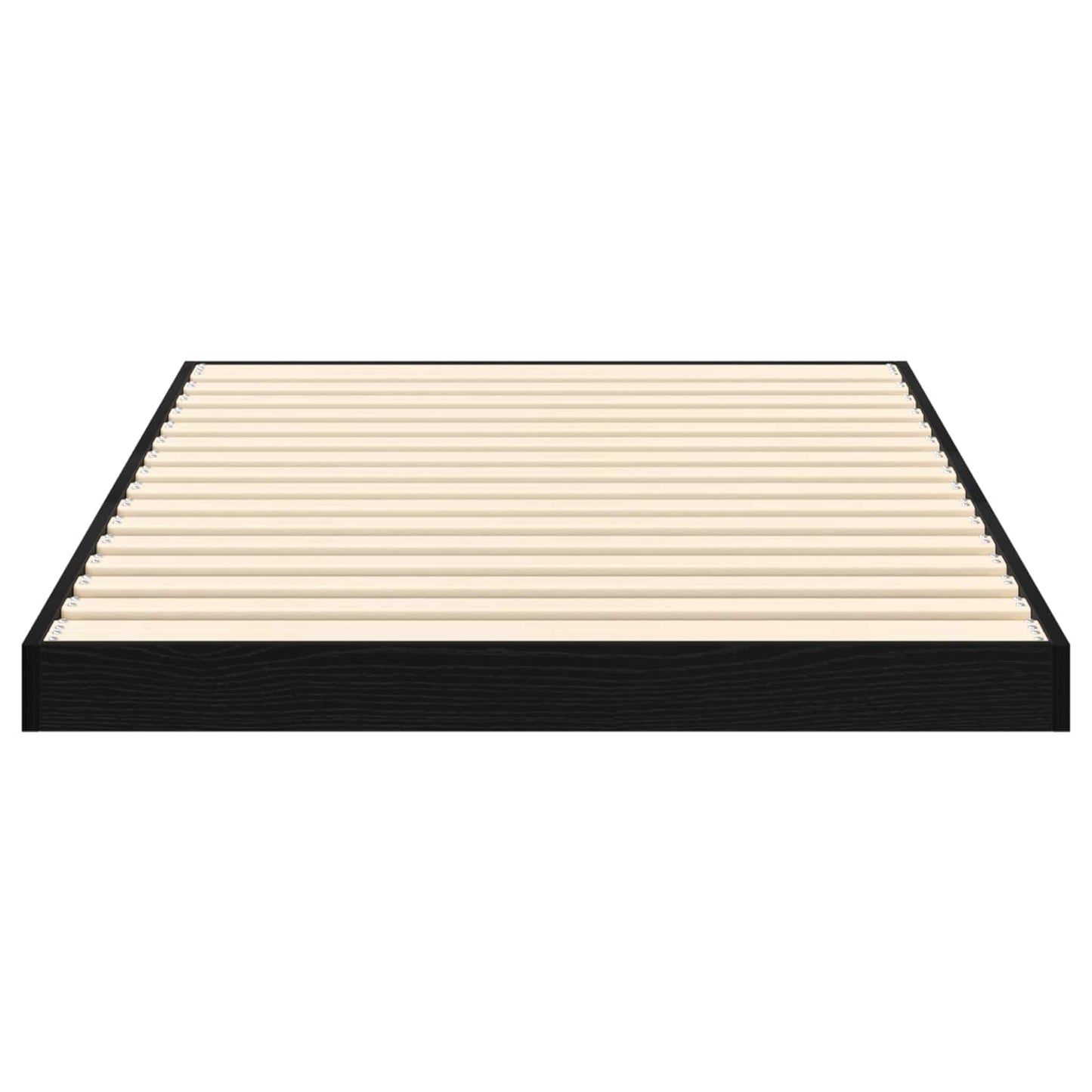 Gulvbedramme Svart Eik 80 x 200 cm Konstruert tre
