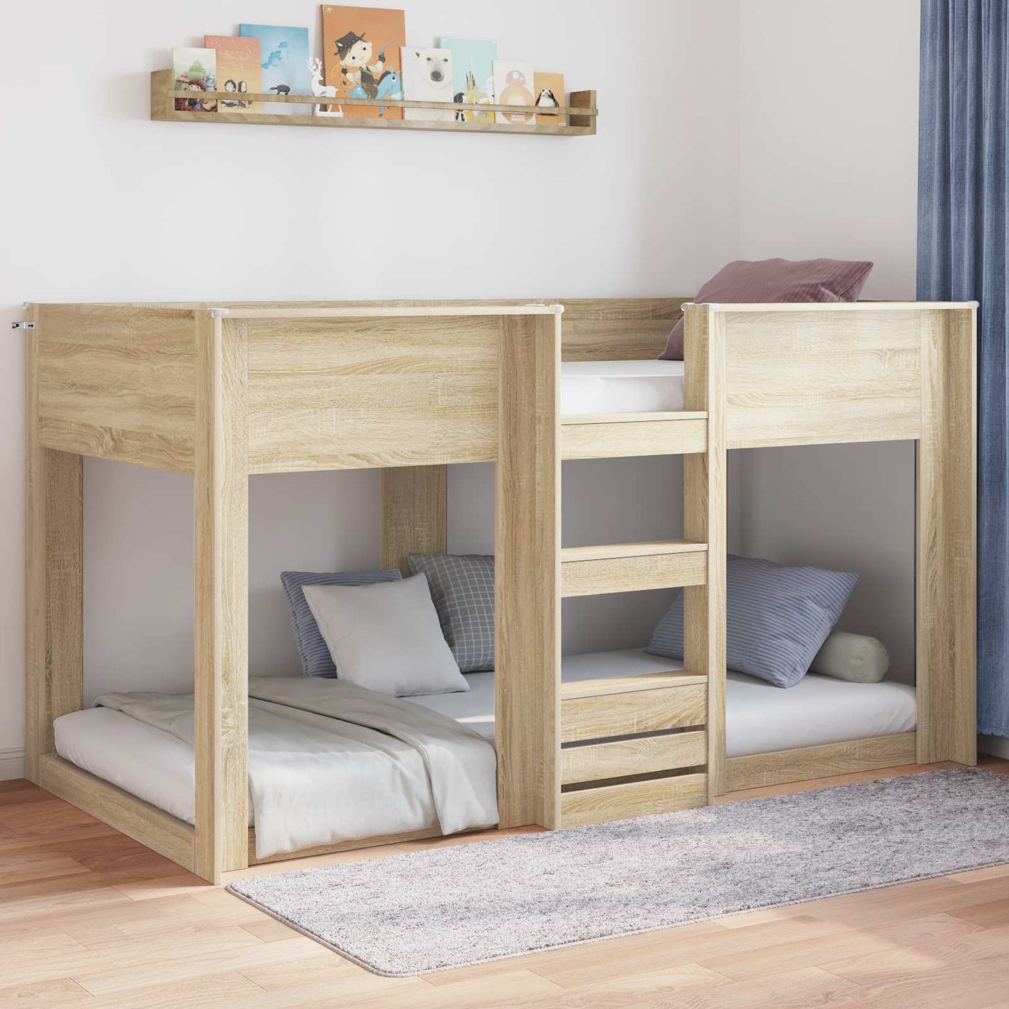 Gulvbedramme Sonoma 80 x 200 cm Konstruert tre