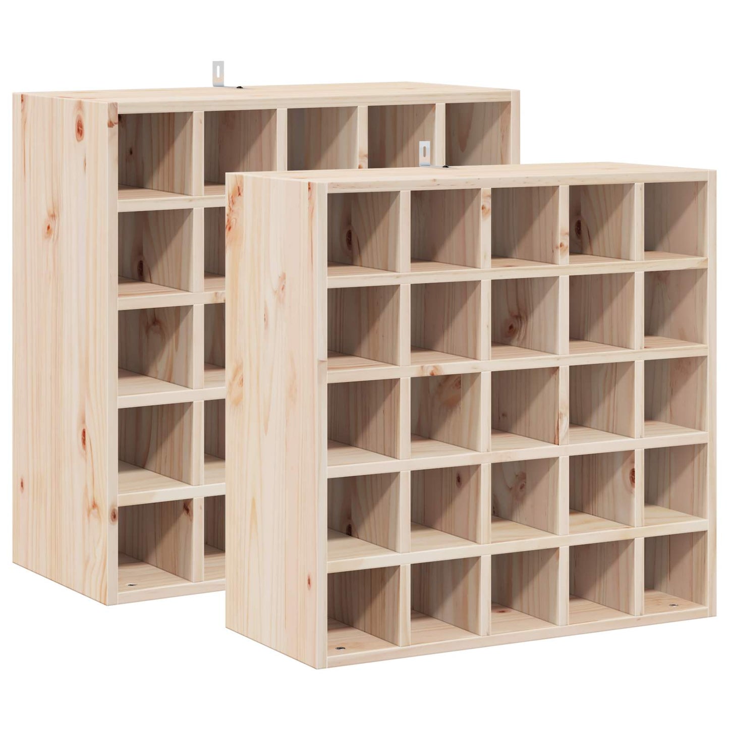 Vinhylle 2 pcs Naturlig 56 x 25 x 56 cm Massiv furu