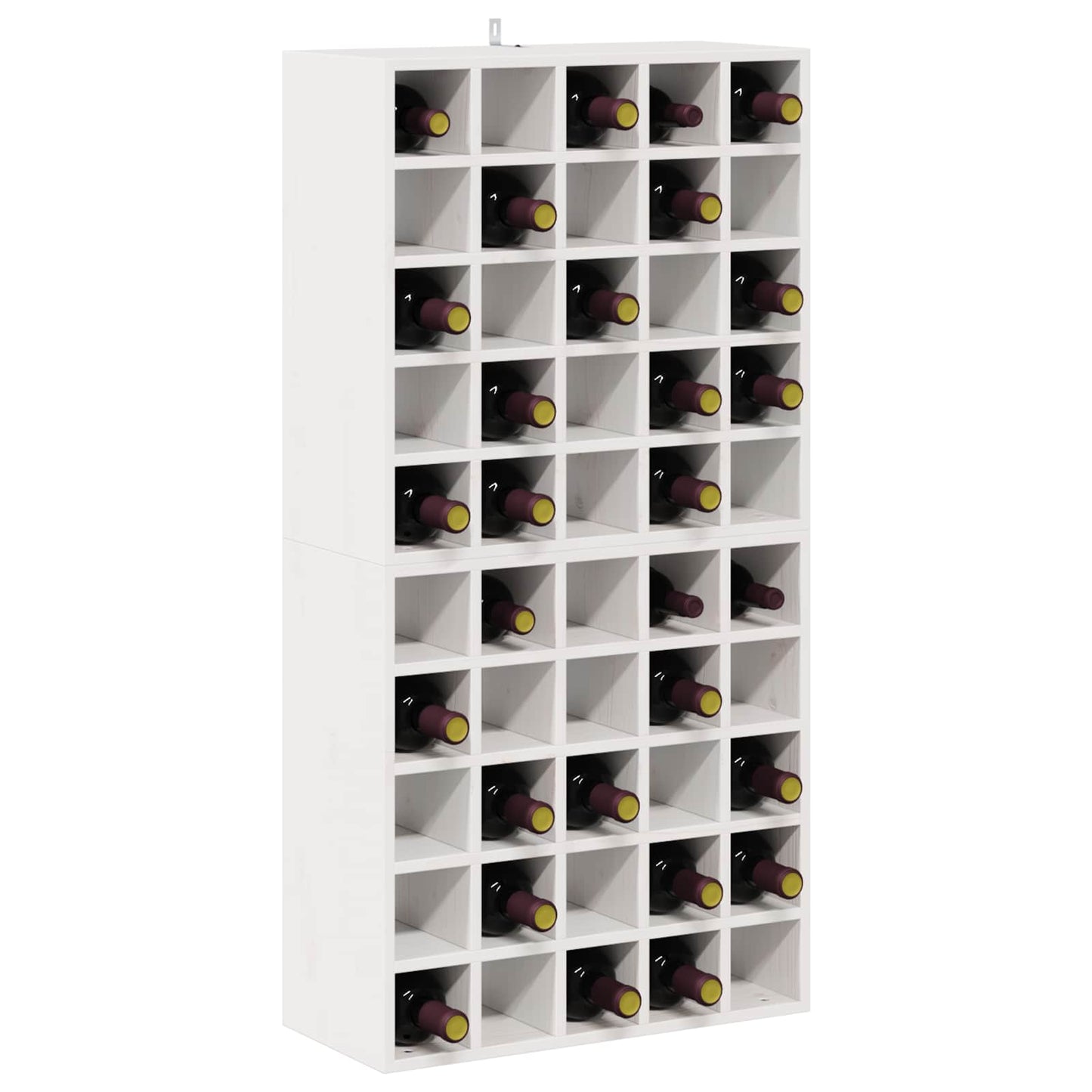 Vinhylle 2 pcs Hvit 56 x 25 x 56 cm Massiv furu
