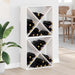 Vinhylle 2 pcs Hvit 62 x 25 x 62 cm Massiv furu